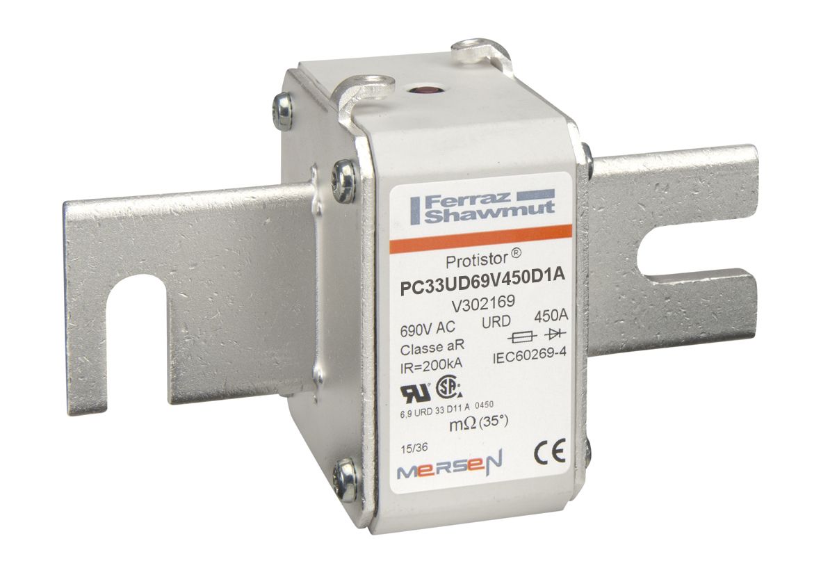 V302169 - PROTISTOR® SB aR, german slotted blade, DIN110, D11A, sz.33, 690VAC IEC, 450A
